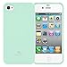 GOOSPERY Pearl Jelly for Apple iPhone 4s Case (2011) iPhone 4 Case (2010) with Screen Protector Slim Thin Rubber Case (Mint) IP4-JEL/SP-MNT