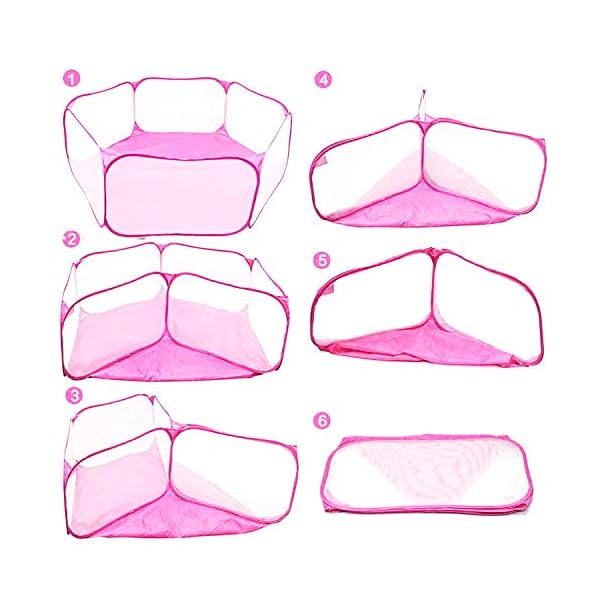 Portable-Small-Animal-Playpen-Breathable-Pet-Cage-Tent-Pop-Up-Exercise-Fence-Transparent-Yard-Fences-Folding-Play-Pen-for-Guinea-Pig-Rabbits-Hamster-Chinchillas-and-Hedgehogs Portable Small Animal Playpen Breathable Pet Cage Tent Pop-Up Exercise Fence Transparent Yard Fences Folding Play Pen…