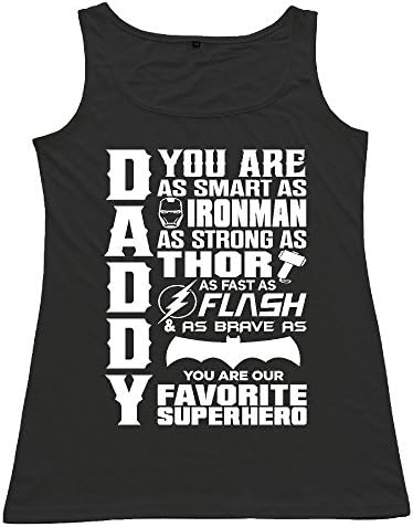 ZARYA Daddy Superhero Large Women T-shirt Vest Tank Top