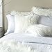BLEUM CADE Set of 2 Faux Fur Throw Pillow Cover Super Soft Plush Throw Pillow Cover Cushion Case 18