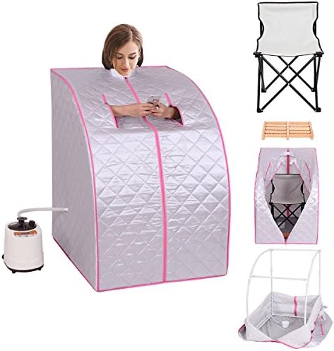 New Therapeutic Folding SPA Home Steam Sauna Therapy-Steam Pot-Foldable Chair-Foot massager
