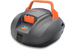 CoasTeering Robotic Pool Cleaner, Cordless Pool Vacuum for Above Ground Pool, Lasts up to 100Mins, Above Ground Pool Vacuum with Self-Parking Function, Ideal for Swimming Pool Cleaning up to 850 Sq.Ft