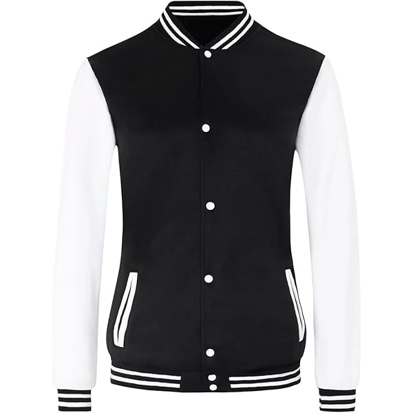 Awdis Unisex Varsity Jacket (3XL) (Oxford Navy/White) at Amazon