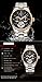 Affute Luxury Men's Automatic Self-Wind Watches with Stainless Steel Band Black Face
