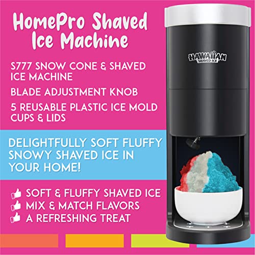 Hawaiian Shaved Ice S777 Snow Cone and Shaved Ice Machine with Blade