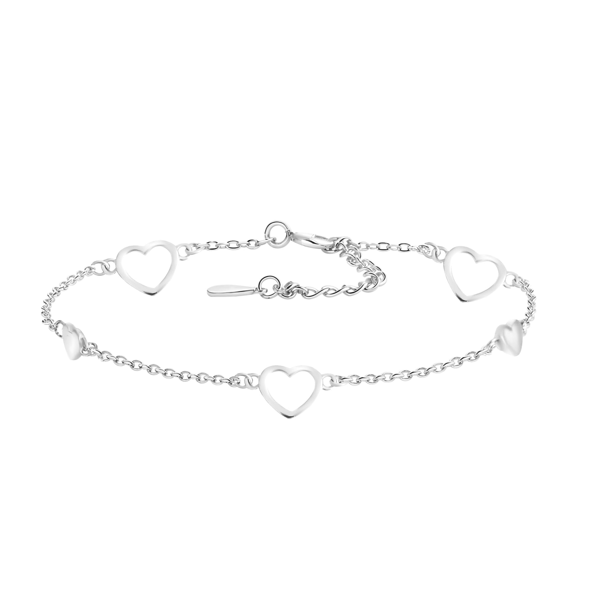 Sofia Milani - Women's Bracelet 925 Silver - Heart Pendant - 30227