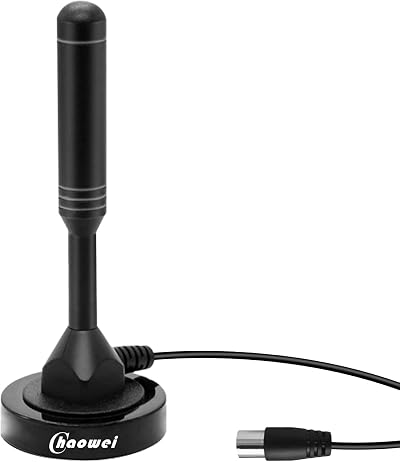 Chaowei 2025 High Gain Freeview TV Aerial with Magnetic Base 120 miles