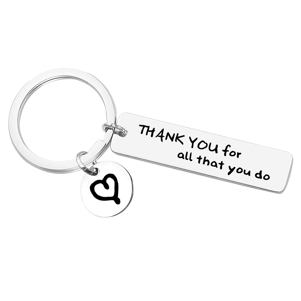 Huwujiu Thank You Gifts Appreciation Keyring Thank You for All That You Do Keyring Thank Youwoh Gifts for Volunteer Employee Social Worker Appreciation Gifts for Nurse Teacher Mentor Gifts