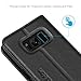Galaxy S8 Case, SHIELDON Genuine Leather Galaxy S8 Wallet Case [Folio Style] [Stand Feature] Magnetic Closure Flip Cover with Credit Card Slots for Samsung Galaxy S8 (2017) - Black