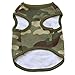 Dog Clothes Summer, Wakeu Pet Puppy Vest Camouflage Patten T-shirt Apparel For Chihuahua Small Dog Boy Girl (Green, XS)