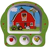 Motorhead Products John Deere Eat Your Veggies Kid's Plate