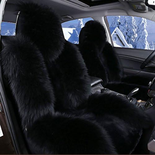 KAWOSEN 100% Australian Pure Natural Wool Seat Cover,12 Colors Winter Car Cushion,5 Seats Whole Vehicle Cover
