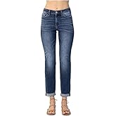 Judy Blue Basic Cuffed Slim Fit Basic Cuffed Jeans (Style: 82428)