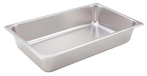 Winco 4-Inch Pan, Full, Stainless Steel