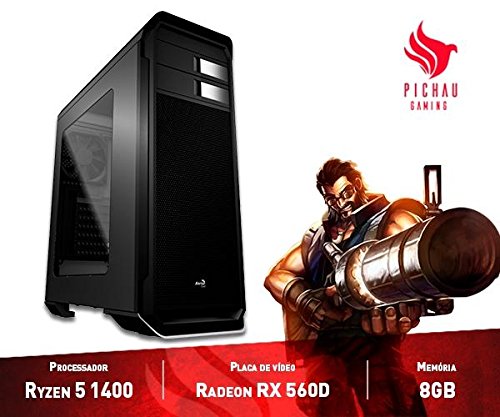 Computador Gamer Pichau Amd Ryzen 5 1400 8gb (amd Radeon Rx 560d 2gb) 1tb