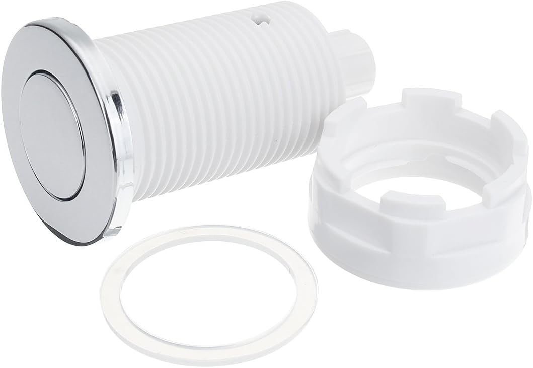 GOZAR Push Button Switch Garbage Disposer Air Switch Kit Compatible with Bath Tub Spa Garbage Switch - 28mm