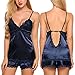 Avidlove Women Sleepwear Satin Pajamas Set Lace Camisole Shorts Nightwear