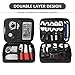 Electronics Bag, Jelly Comb Electronic Accessories Travel Cable Organizer Waterproof Cord Storage Bag for Cables, iPad (Up to 11''),Power Bank, USB Flash Drive and More-(All Black)