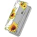 LUOLNH iPhone 6 case,iPhone 6S Case with Flowers, LUOLNH Slim Shockproof Clear Floral Pattern Soft Flexible TPU Back Cover Case for iPhone 6/6s [4.7 inch] -3 Sunflower
