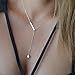 Rectangle Triangle Pendant Long Chain Link Choker Y Necklace Jewelry X77K01