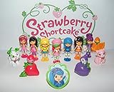 Strawberry Shortcake Deluxe Party Favors Goody Bag Fillers Set of 13 with 12 Figures and 1 Toyring with Raspberry Torte, Lemon Meringue and More!