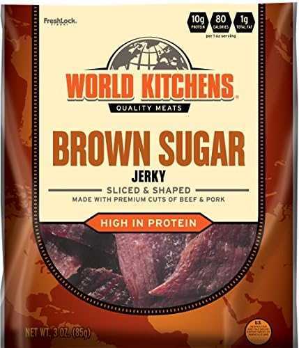 World Kitchens Jerky, Brown Sugar, 3 Ounce