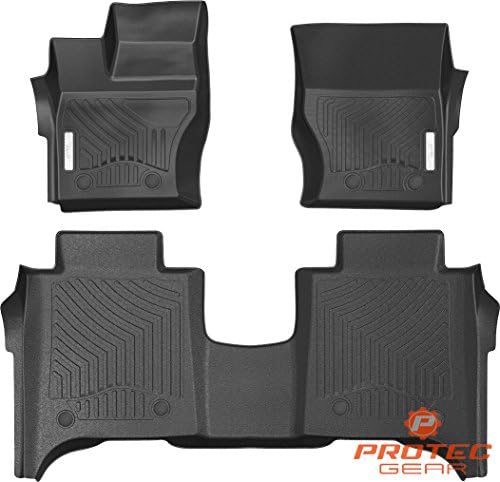 Protec Gear 2013-2017 Land Rover Range Rover Front Back Rows 3D Car Truck Floor Liner Mats All Weather 360 Degree Protection Multi-Dimensional Patented Non-Spill Dam and Digital Scanning Technology