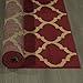 Machine Washable Moroccan Trellis Design Jute Back 5x7 Modern Indoor Area Rug for Living Room, Bedroom, Dining Room, Office, 5'3