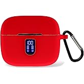 Claiol Premium Silicone Case for TAGRY X08 Wireless Earbuds with Carabiner. (Red)