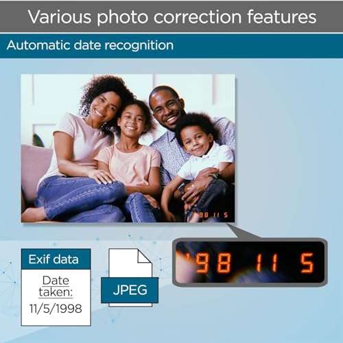 ScanSnap iX2500 Photo & Document Scanner with 12-Month Canva Pro - Digitize, Restore & Share Family Photos - Fast Batch Photo Scanning, Wireless, High-Speed Duplex, 5" Touchscreen