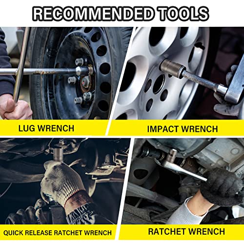 TOPEC 20Piece Upgraded Bolt Extractor Set Impact Lug Nut Remover and