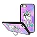 iPhone 7/iPhone 8 Case with Kickstand, Fashion Cartoon Unicorn Bumper Protective Case for iPhone 7/8 4.7 with Rotating Ring Holder Grip