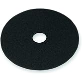 3M Black Stripper Floor Pad 7200, 15", Used with Water-Based Floor Finish Stripping Solutions, Remove Soiled Floor Finishes and Sealers
