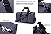 MIER Gym Duffel Bag for Men and Women with Shoe Compartment, Carry On Size, 20inches, Sets of 2(Large and Small), Black