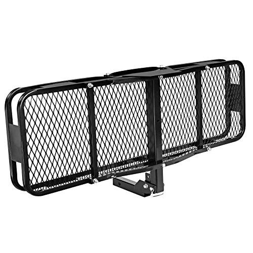 Direct Aftermarket Folding Hitch Rack Cargo Carrier 60 inch Hauler 2 inch Receiver - Thumbnail 3