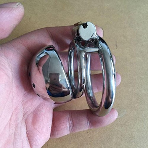 Metal Cock Ring Collar, Stainless Steel Chastity cage Urethral Catheter, Male Chastity Device BDSM Man Lock Bondage