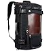 ibagbar Canvas Backpack Travel Bag Hiking Bag Camping Bag Rucksack Black Large