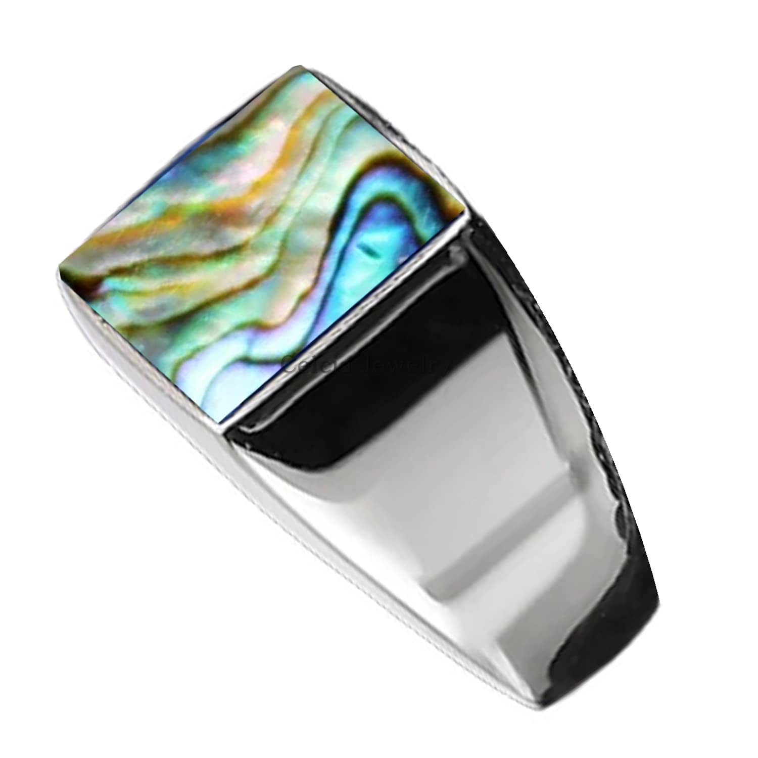 Solid 925 Sterling Silver Ring for Men, Genuine