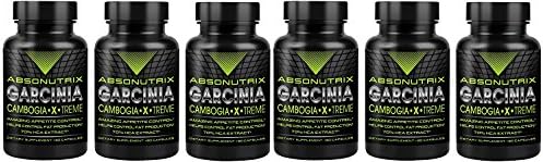 6 Bottles-Absonutrix Garcinia Cambogia 70% HCA 1550mg Ultra Pure -60caps Very High Quality