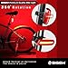 SIGEM Bike Tail Light, Headlight, Ultra Bright & USB Rechargeable, Bicycle Flashing Rear taillight, LED Safety Warning Strobe Head Light, Also for Helmet and Backpack 120 Lumens (Red-Blue)