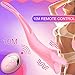 Clitoral Vibrator,Feelingirl 2 in 1 Tongue Vibrator and Vibrating Penis Ring with 10 Powerful Vibration Frequencies.USB Rechargeable Nipple Clitoris Stimulator Adult Oral Sex Toys for Couples and Wome