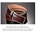Vbiger Fashionable Embossed Genuine Leather Belt with Automatic Buckle (one size, Coffee)