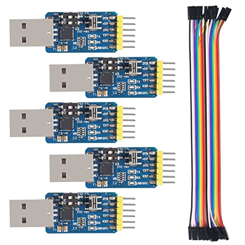 Uart Usb Adapter Serial 5Pcs CP2102 USB-UART 6 in 1 USB to Serial Port Adapter Converter USB ...
