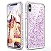 OCYCLONE iPhone Xs Max Case for Girls Women, Cute Glitter Bling Diamond Rhinestone Bumper Slim Fit Girly Star Protective Phone Case for iPhone Xs Max 6.5 Inch - Clear Star