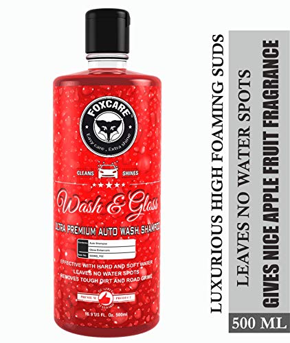 Foxcare Wash & Gloss – Ultra Premium Auto wash Shampoo (500ml)