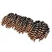 3 Packs Wand Curl Crochet Hair Synthetic Crochet Braids 8 Inch Jamaican Bounce Twist African Braiding Hair For Black Women (T1B/27)