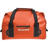 Simms Dry Creek Duffel Bag, Waterproof and Durable, S, 60L, Simms Orange