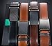Marino Avenue Men’s Genuine Leather Ratchet Dress Belt with Linxx Buckle, Enclosed in an Elegant Gift Box - Black - Style 139 - Adjustable from 28