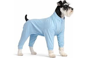Lovelonglong Four Feet Dog Lightweight Pajamas, Pure Cotton Dog Jumpsuits 4 Legs Dog T-Shirt Stylish PJS Puppy Costume for La