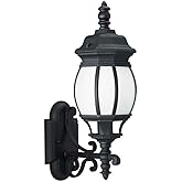 Generation Lighting 89102-12 Transitional One Light Outdoor Wall Lantern from Seagull - Wynfield Collection in Black Finish,